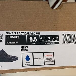 Merrell Nova 3 Tactical Mid WP Men's Shoes - Black/Charcoal